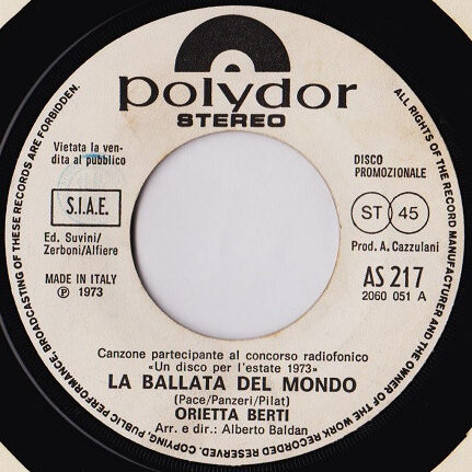 Orietta Berti – La Ballata Del Mondo DONNE ITALIANE