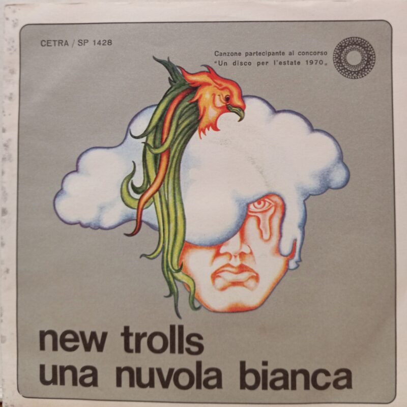 NEW TROLLS UNA NUVOLA BIANCA - 7" ITALY BAND ITALIANE 45