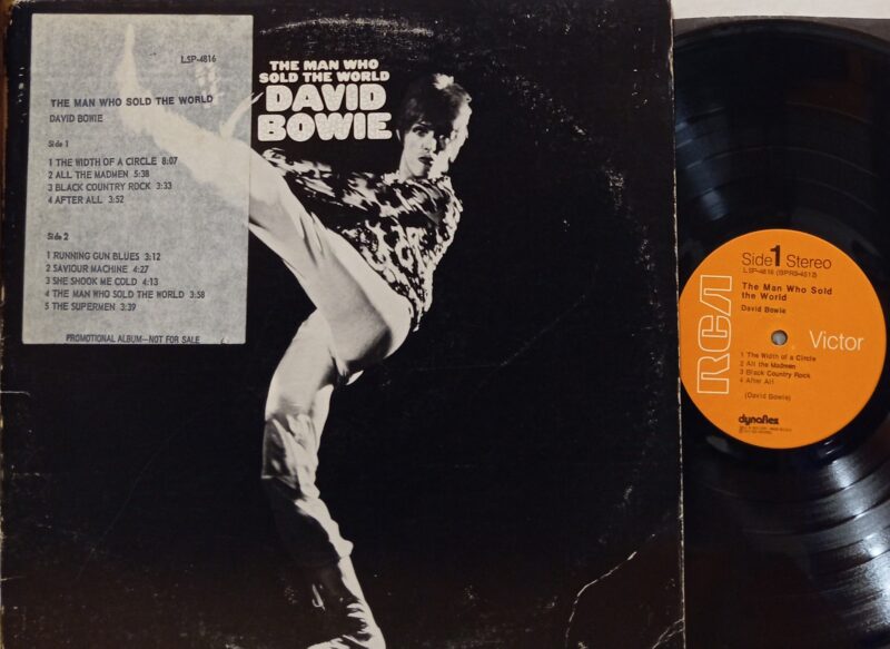 David Bowie The Man Who Sold The World - Lp Usa Promo With Poster Uomini Rock Lp