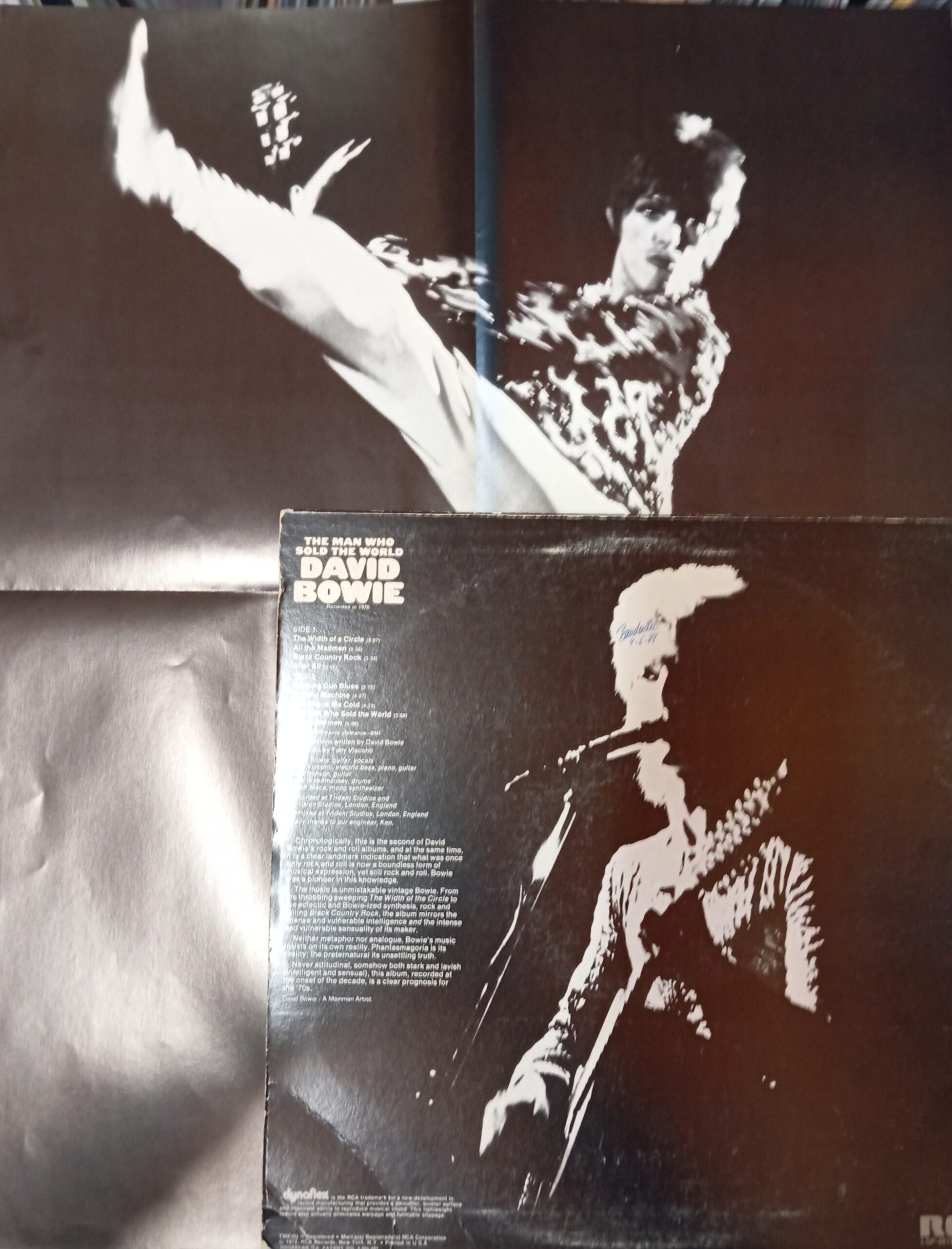 DAVID BOWIE THE MAN WHO SOLD THE WORLD - LP USA PROMO WITH POSTER UOMINI ROCK LP