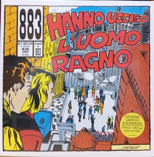 HANNO UCCISO L'UOMO RAGNO - RED WITH BLUE SPLATTER