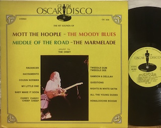 THE HIT SOUNDS OF MOTT THE HOOPLE - THE MOODY BLUES - MIDDLE OF THE ROAD - LP ITALY