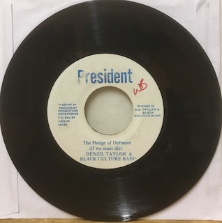 THE PLEDGE OF DEFIANCE - 7" JAMAICA