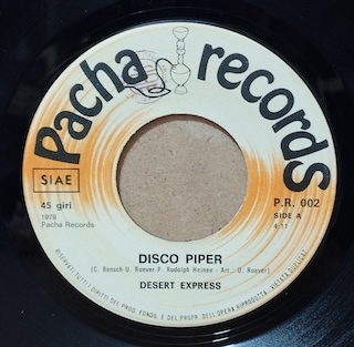 DISCO PIPER / SANDSTORM - 7" ITALY