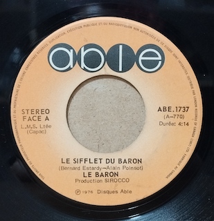 LE SIFFLET DU BARON - 7" CANADA