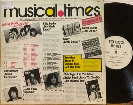 MUSICAL TIMES - AUSGABE 9'81 - LP GERMANY