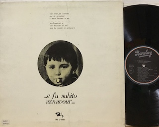 E FU SUBITO AZANAVOUR - REISSUE ITALY