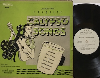 AUTHENTIC FAVORITE CALYPSO SONGS - 1°st USA