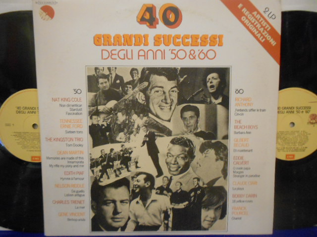 40 GRANDI SUCCESSI DEGLI ANNI '50 & '60 - 2 LP