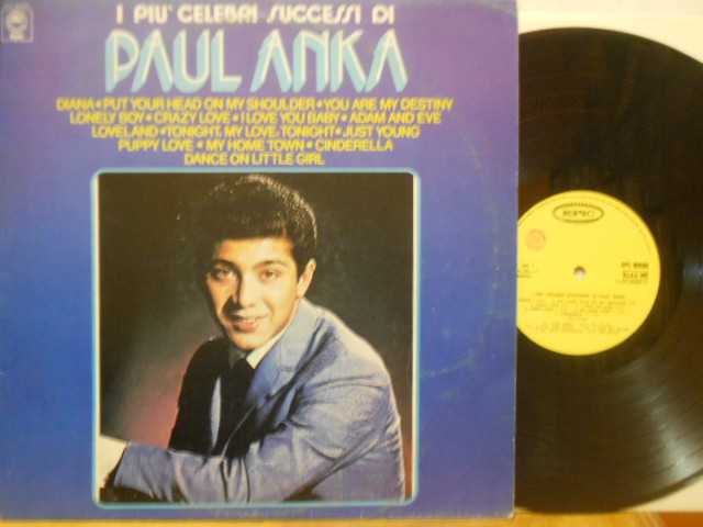 I PIU' CELEBRI SUCCESSI DI PAUL ANKA - 1°st ITALY