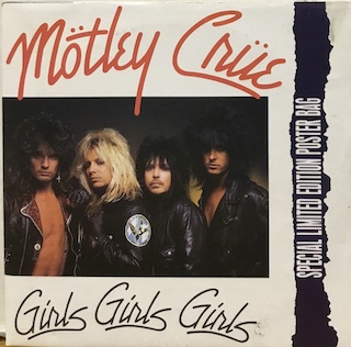 GIRLS GIRLS GIRLS - 7" UK POSTER COVER