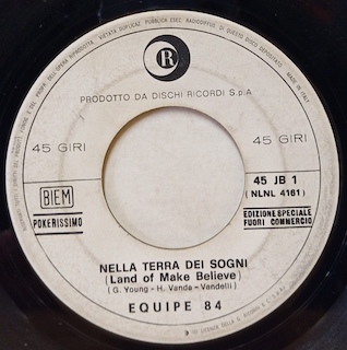 NELLA TERRA DEI SOGNI - 7" JB