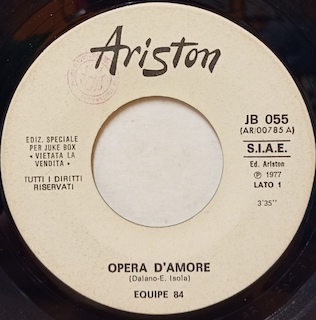 OPERA D'AMORE / THE SHUFFLE - 7" JB