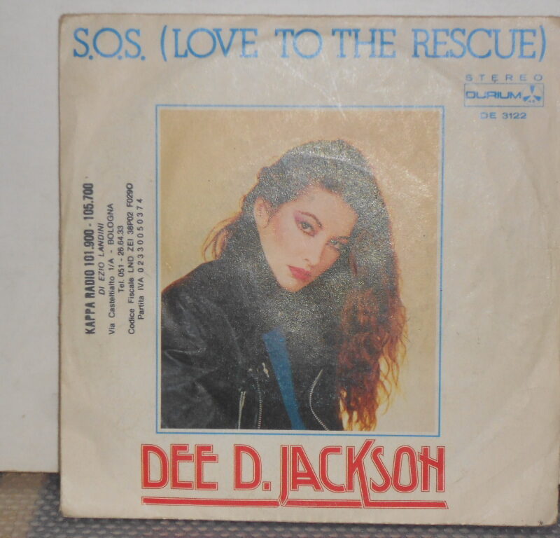 DEE DEE JACKSON S.O.S. (LOVE TO THE RESCUE) / SKY WALKING - 7" ITALY FUNK 45