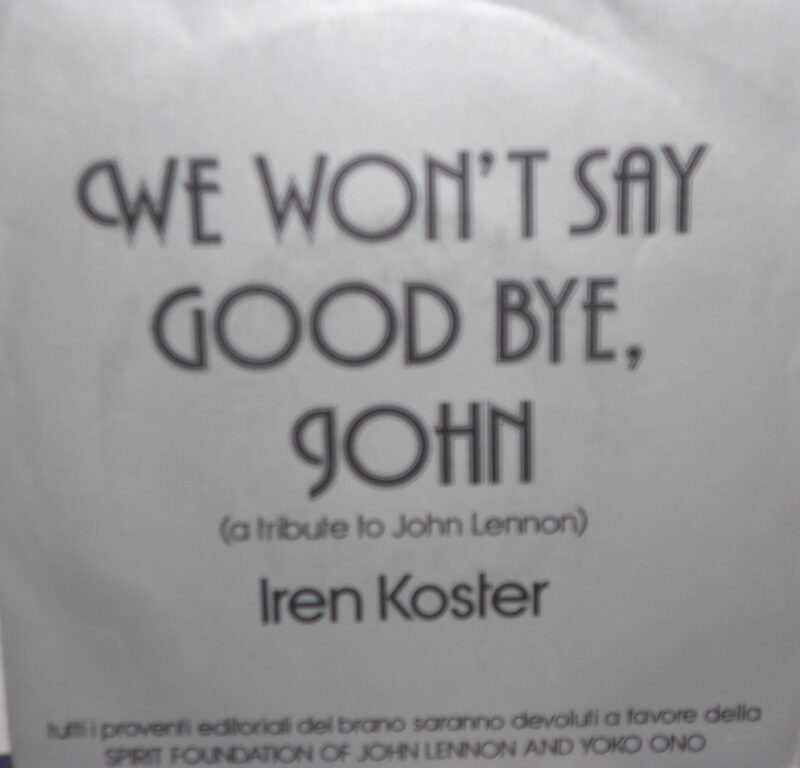 WE WON'T SAY GOOD BYE