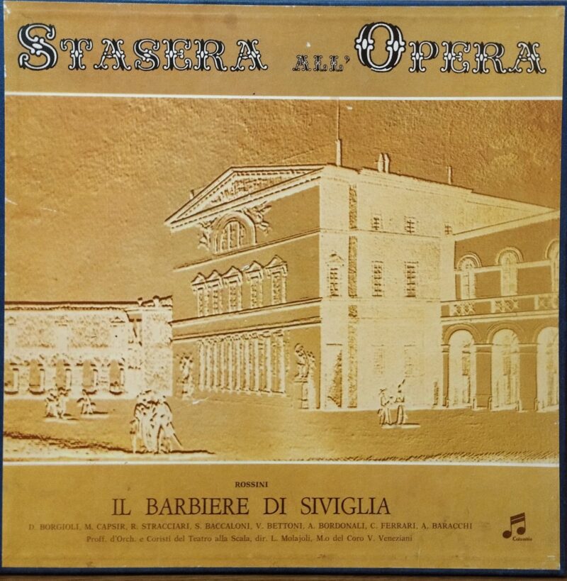 Rossini, D. Borgioli, M. Capsir, R. Stracciari, S. Baccaloni, V. Bettoni, A. Bordonali, C. Ferrari, A. Baracchi, L. Molajoli, V. Veneziani – Il Barbiere Di Siviglia - Classica Lp