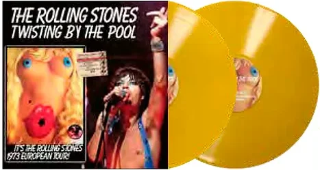 ROLLING STONES TWISTING BY THE POOL - 2LP YELLOW VINYL BAND ROCK LP