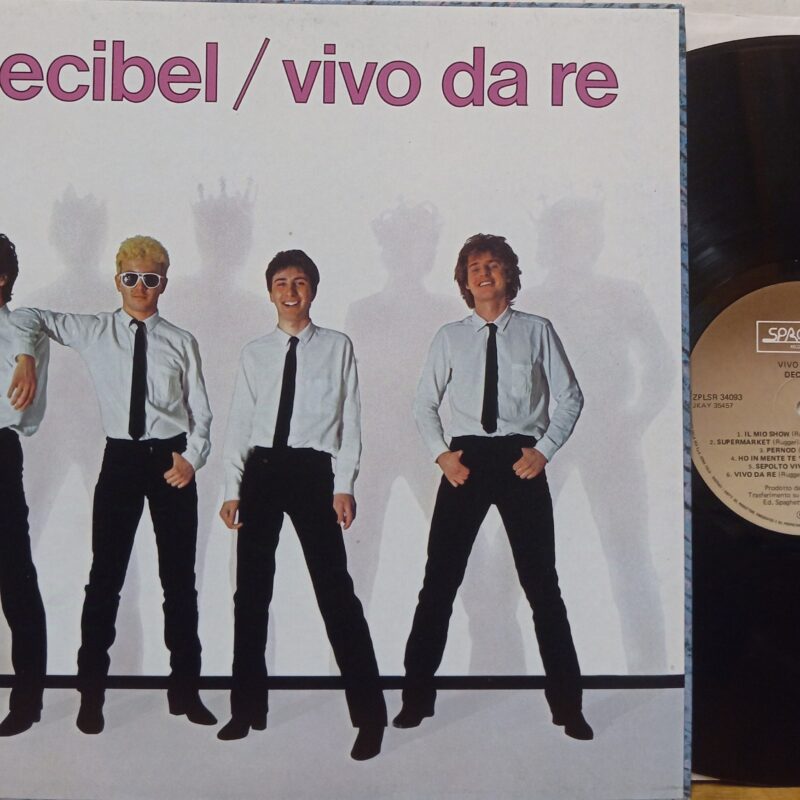 DECIBEL VIVO DA RE - 1°st ITALY ITALIAN NEW WAVE ROCK LP