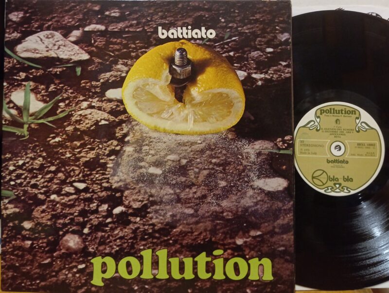 Franco Battiato Pollution - 1°St Italy Progressive Uomini Italiani Lp