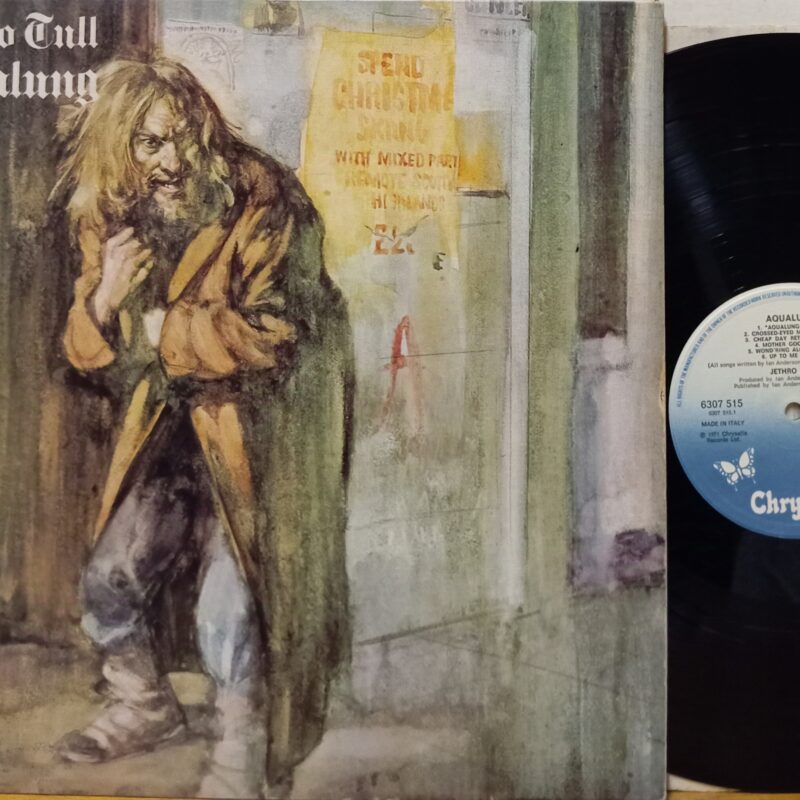 JETHRO TULL AQUALUNG - REISSUE ITALY ROCK PROGRESSIVE LP