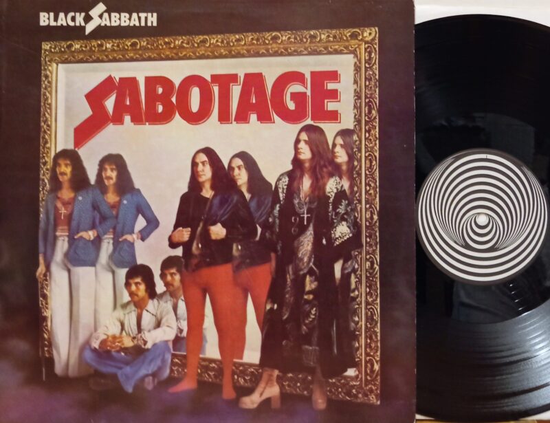 Black Sabbath Sabotage - 1°St Italy Vertigo Swirl Metal Lp