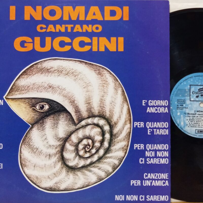 NOMADI I NOMADI CANTANO GUCCINI - 1°st ITALY BAND ITALIANI LP