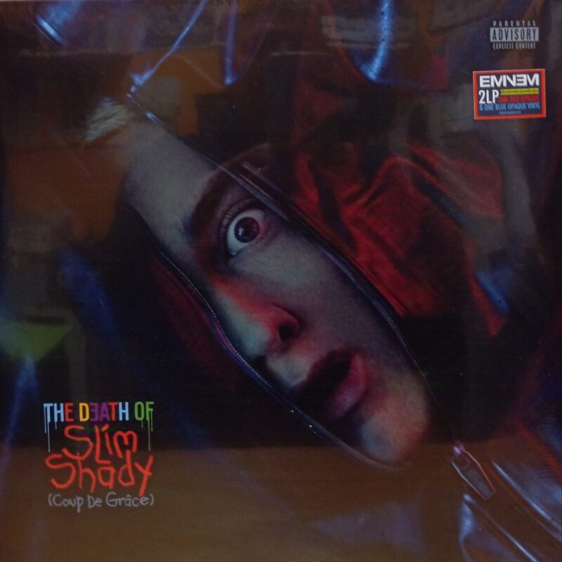 EMINEM THE DEATH OF SLIM SHADY (COUP DE GRÂCE) - 2LP RED + BLUE OPAQUE HIP HOP LP