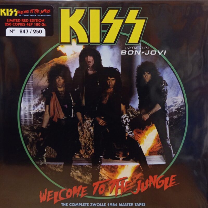 KISS WELCOME TO THE JUNGLE - 3LP + 2CD BLOODY RED VINYL METAL LP