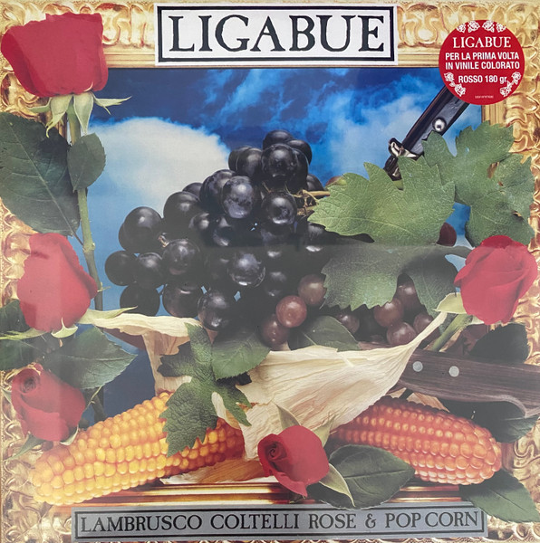 LIGABUE LAMBRUSCO COLTELLI ROSE & POP CORN - VINILE ROSSO UMONI ITALIANI LP