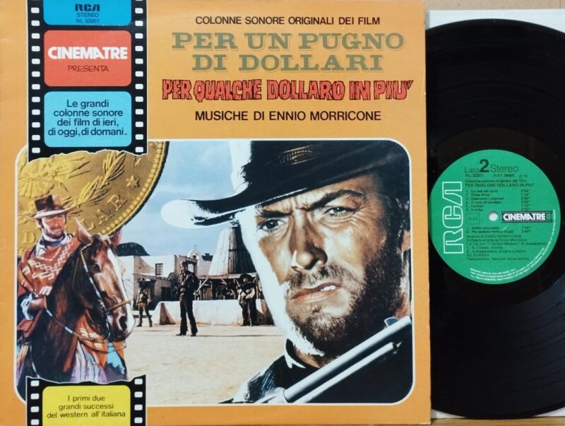 Ennio Morricone – Per Un Pugno Di Dollari / Per Qualche Dollaro In Più (Colonne Sonore Originali Dei Film) Soundtracks Lp