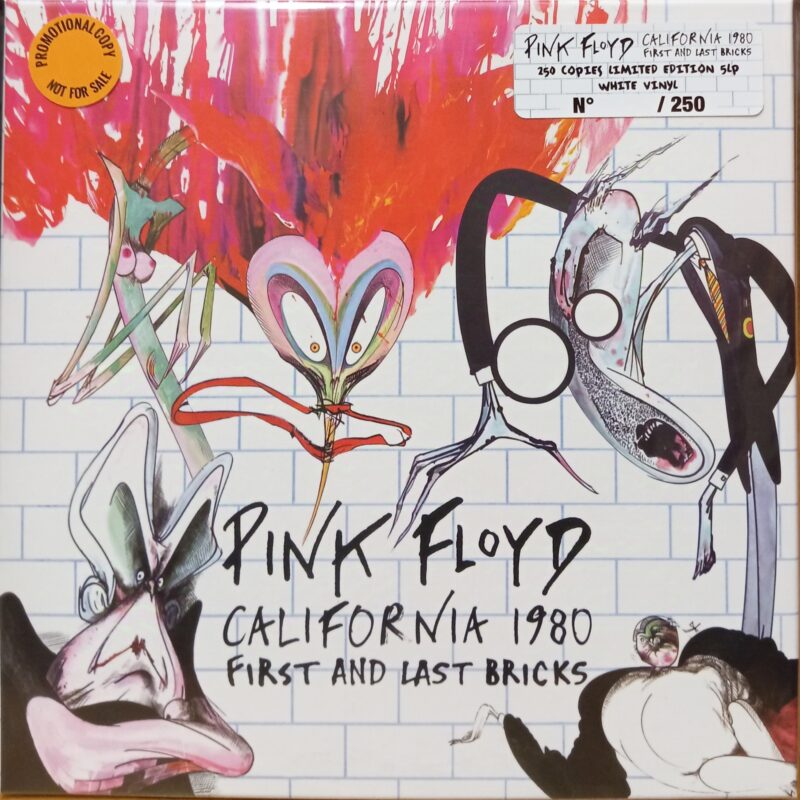 PINK FLOYD CALIFORNIA 1980 FIRST AND LAST BRICKS - BOX 5 LP WHITE PROMO COPY BAND ROCK LP