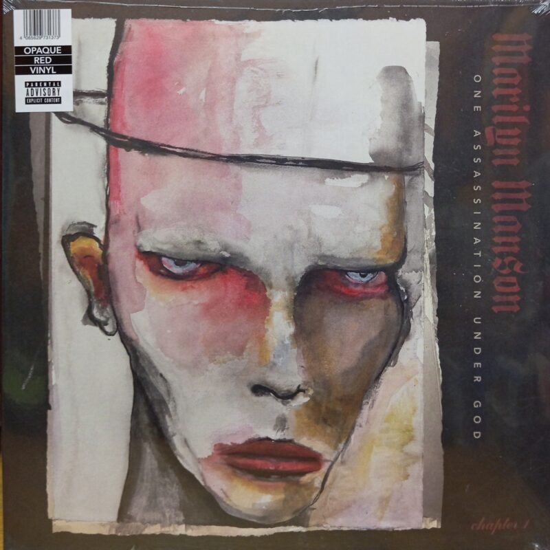 MARILYN MANSON ONE ASSASSINATION UNDER GOD - OPAQUE RED VINYL METAL LP