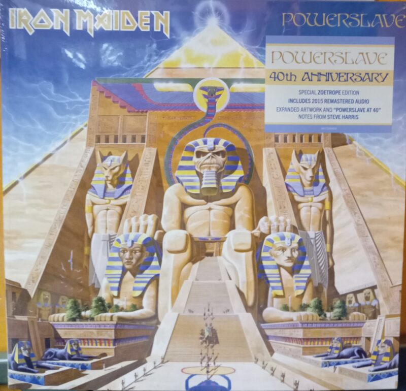IRON MAIDEN POWERSLAVE - LIMITED EUROPE ZOETROPE EDITION VINYL METAL LP