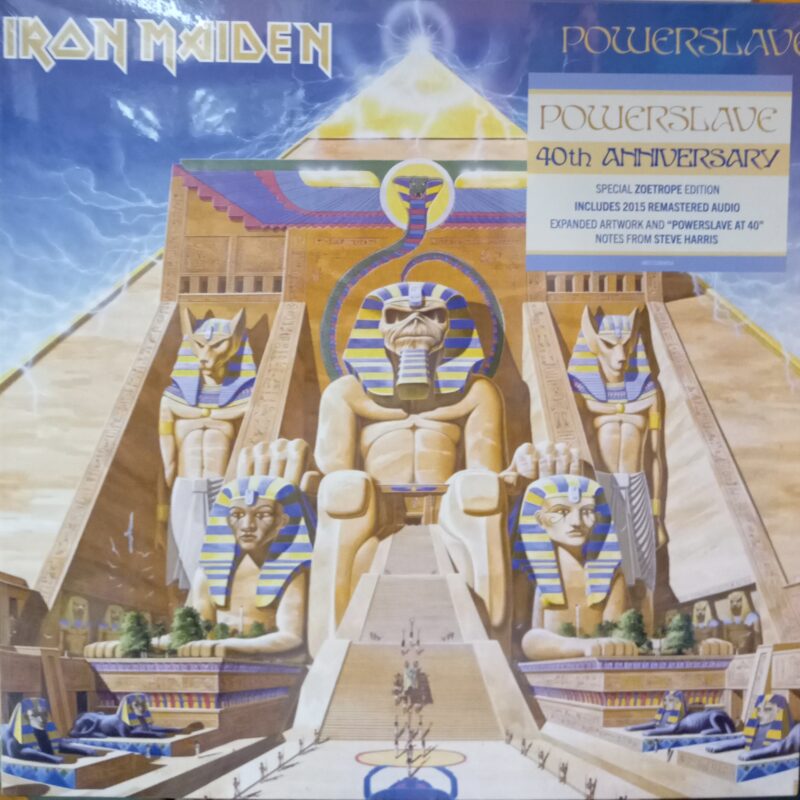 IRON MAIDEN POWERSLAVE - LIMITED EUROPE ZOETROPE EDITION VINYL METAL LP