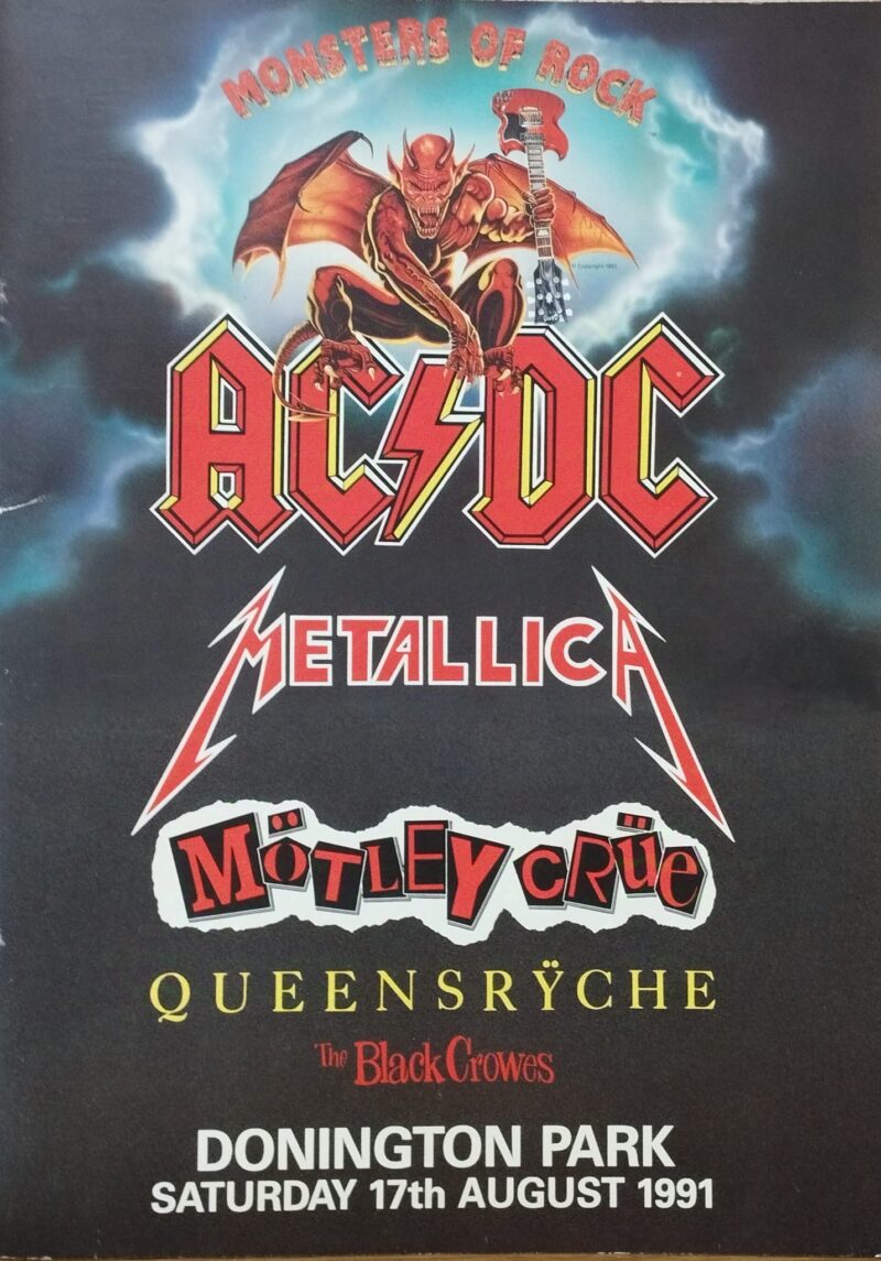 Tour Book - Donington Monsters Of Rock 1991 - Book Musicali