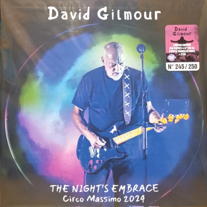 DAVID GILMOUR THE NIGHT’S EMBRACE CIRCO MASSIMO 2024 - BOX 4 LP PURPLE + 2 CD BAND ROCK LP