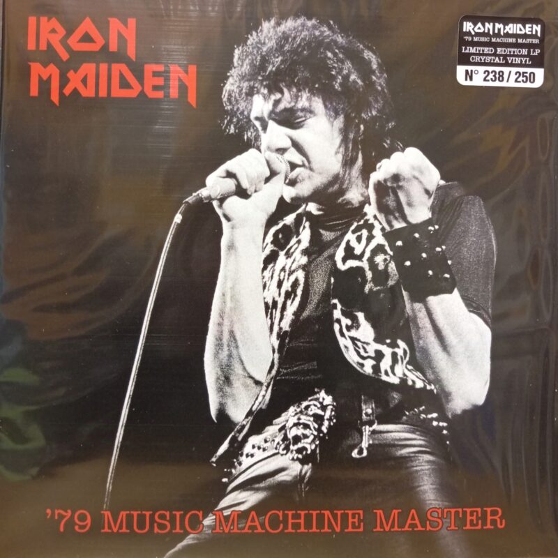 IRON MAIDEN MUSIC MACHINE MASTER - CRYSTAL VINYL METAL LP