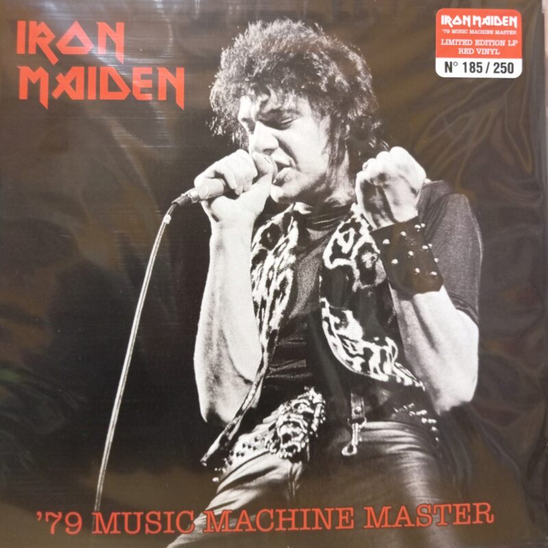 IRON MAIDEN MUSIC MACHINE MASTER - RED VINYL METAL LP