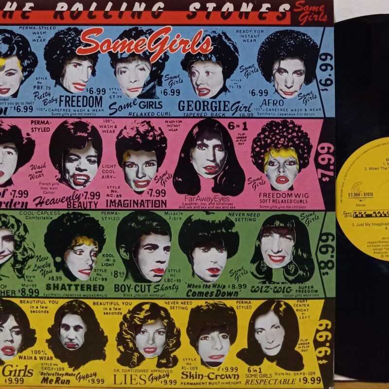 ROLLING STONES SOME GIRLS - 1°st ITALY BAND ROCK LP