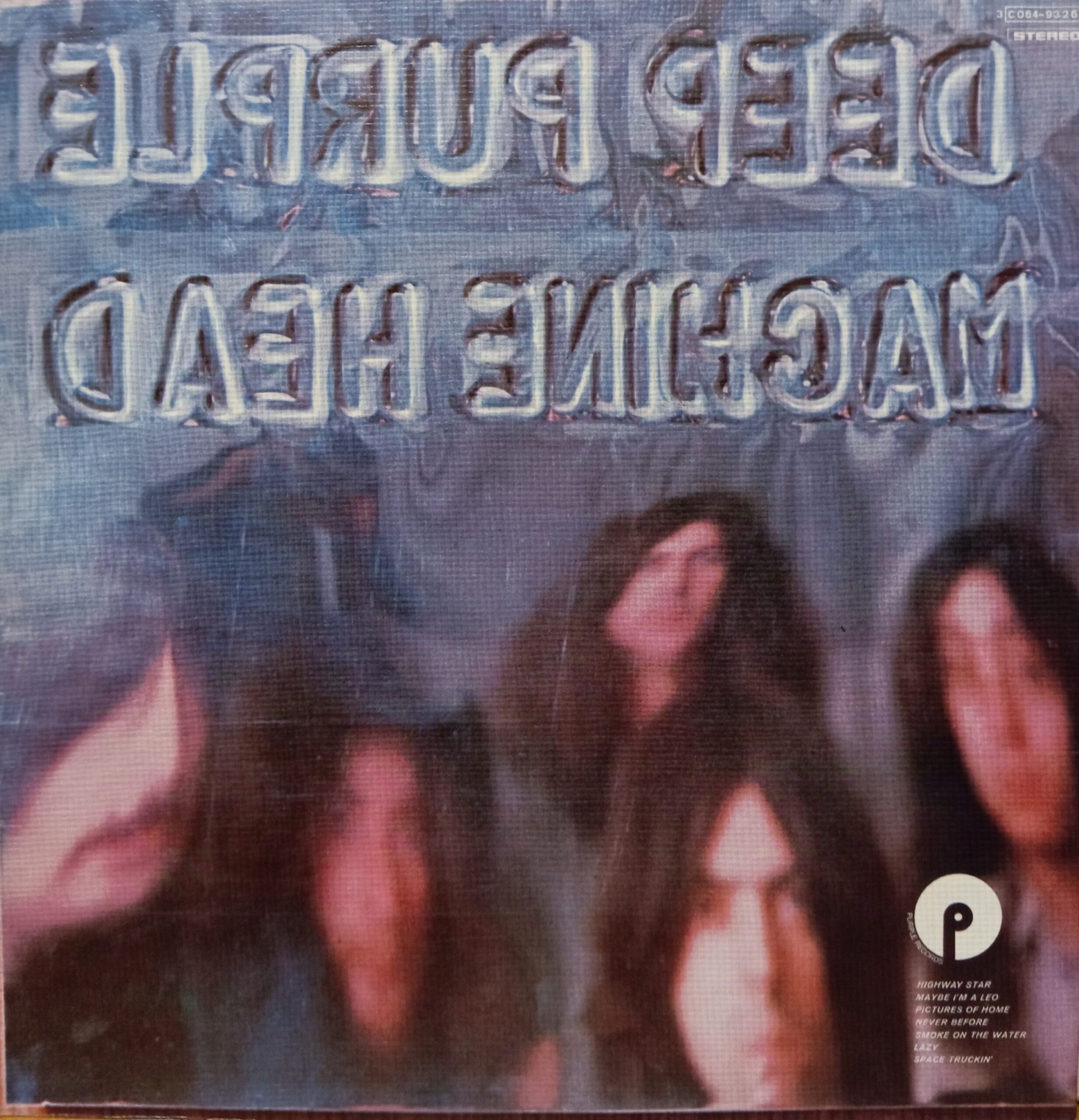 DEEP PURPLE MACHINE HEAD - 1°st ITALY Misprint Reverse Cover BAND ROCK LP