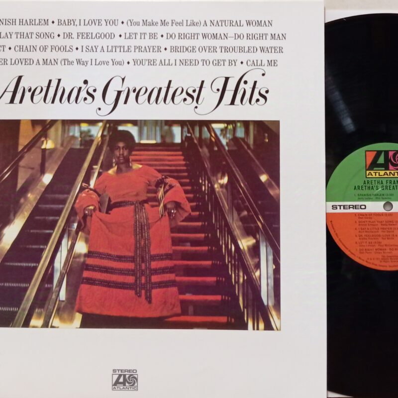 ARETHA FRANKLIN ARETHA'S GREATEST HITS - REISSUE EUROPE SOUL LP