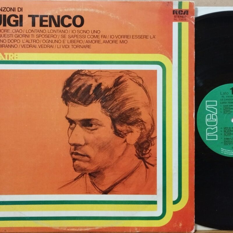 Luigi Tenco – Le Canzoni Di Luigi Tenco uomini italiani lp