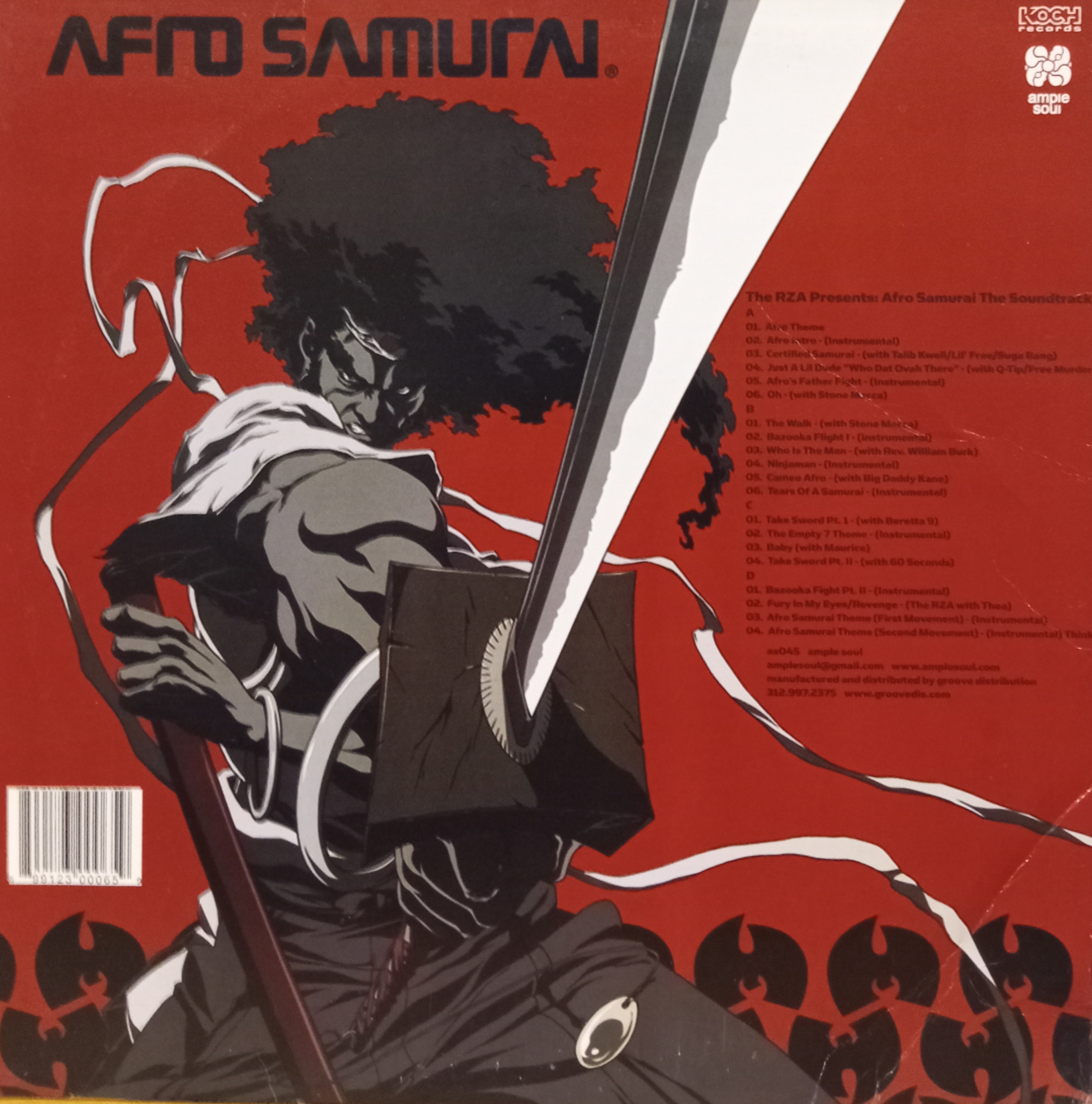 RZA AFRO SAMURAI - 2 LP HIP HOP LP