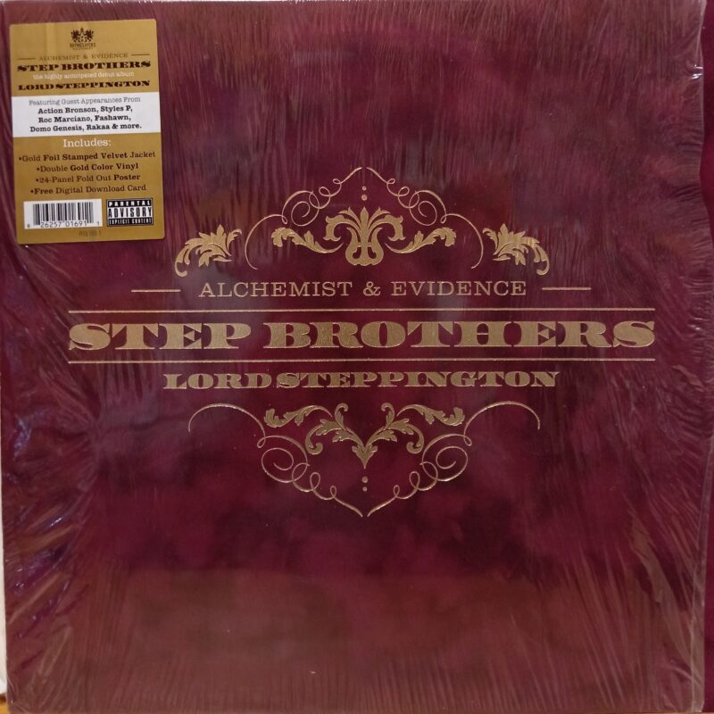 STEP BROTHERS ALCHEMIST EVIDENCE LORD STEPPINGTON - 2 LP GOLD VINYL HIP HOP LP