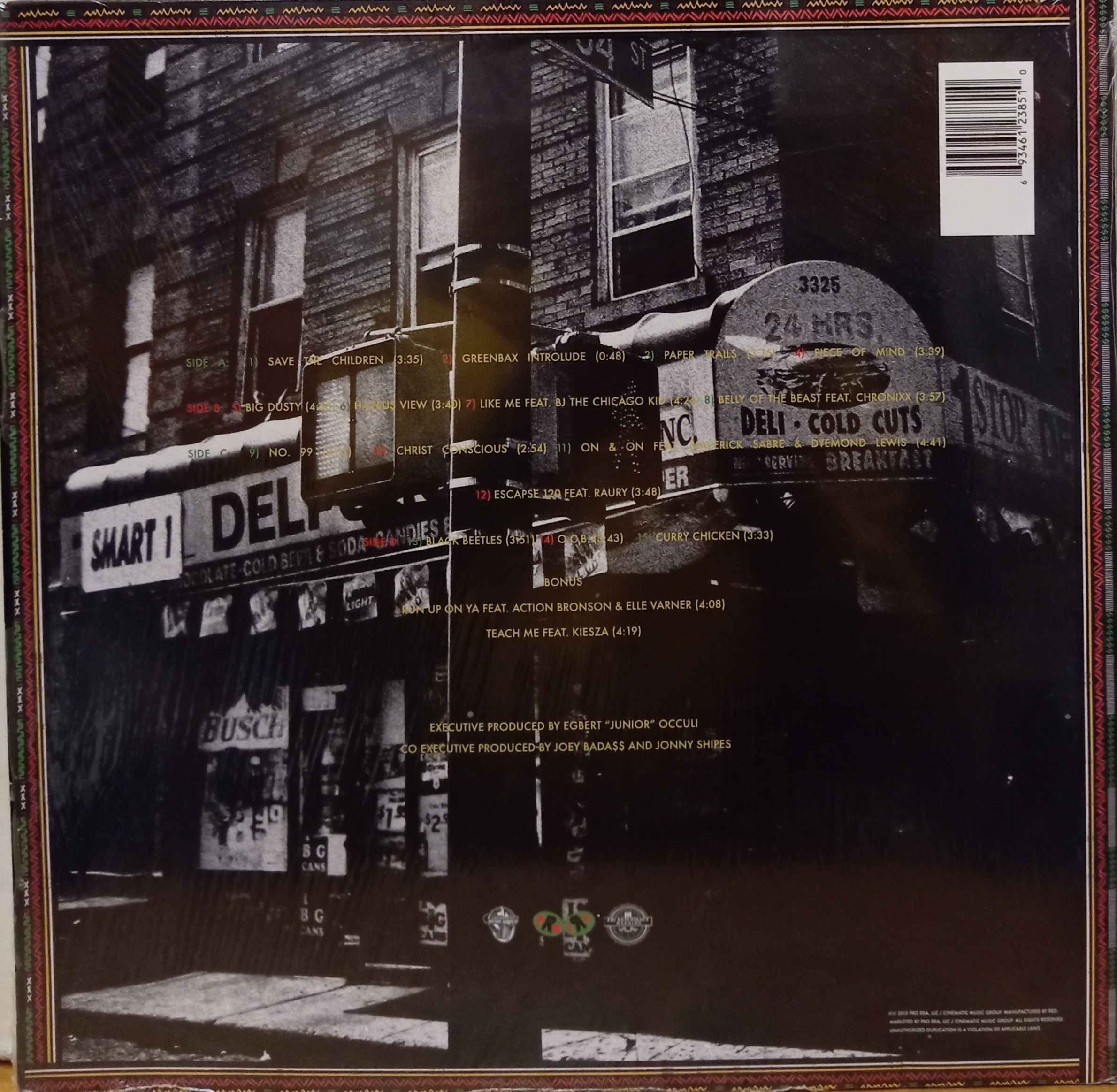 JOEY BADA$$ B4.DA.$$ - 2 LP HIP HOP LP