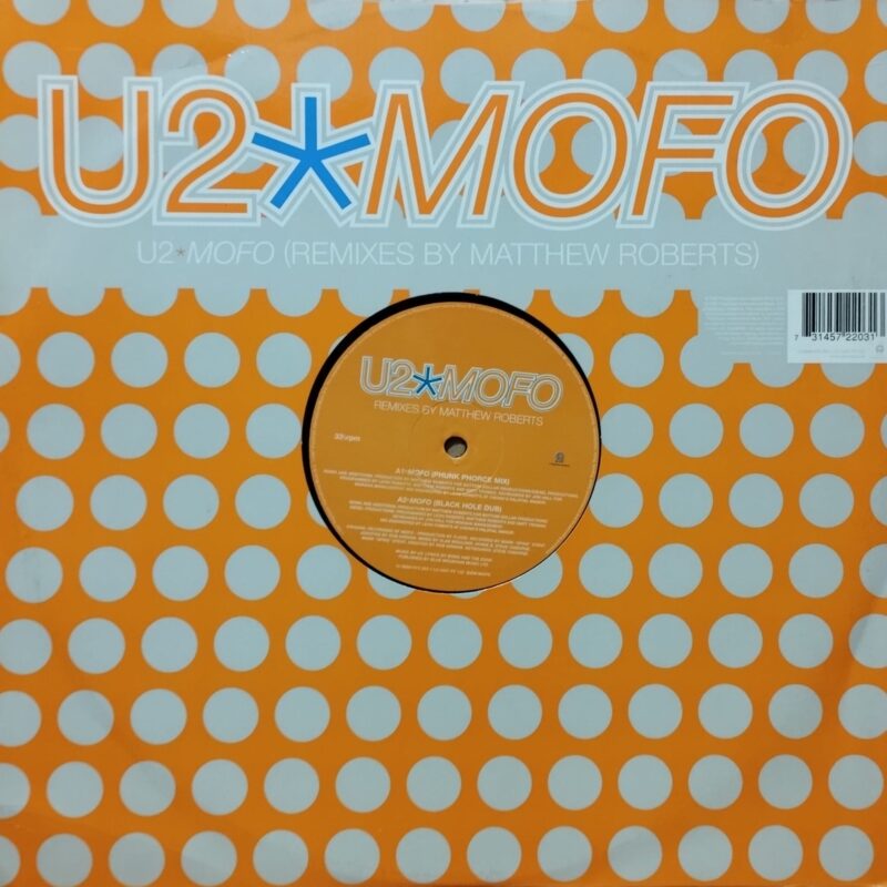 U2 – MOFO (Remixes By Matthew Roberts, Roni Size & Romin) band rock anni 80 lp