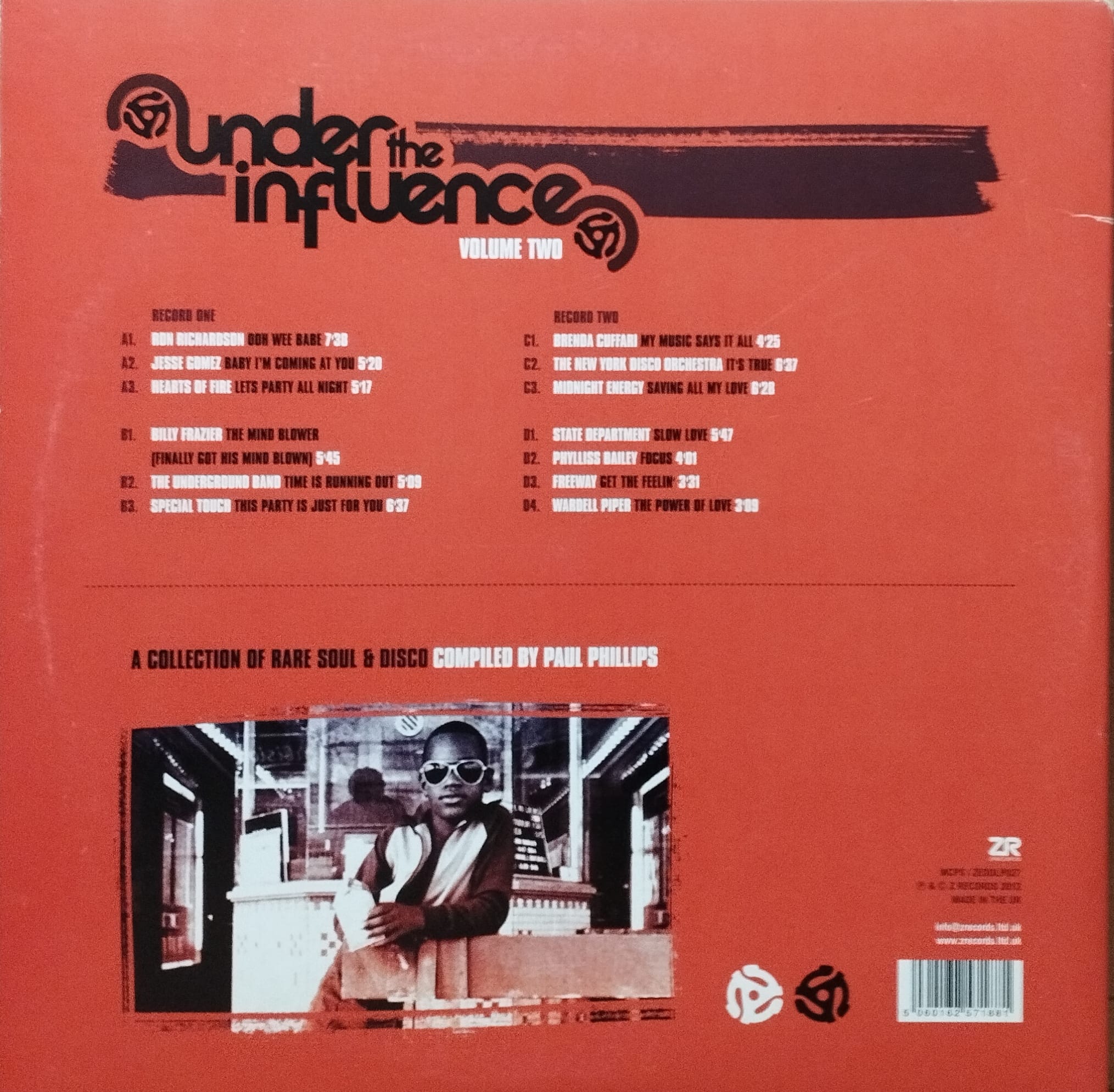 Paul Phillips – Under The Influence Volume Two (A Collection Of Rare Soul & Disco) funk soul lp