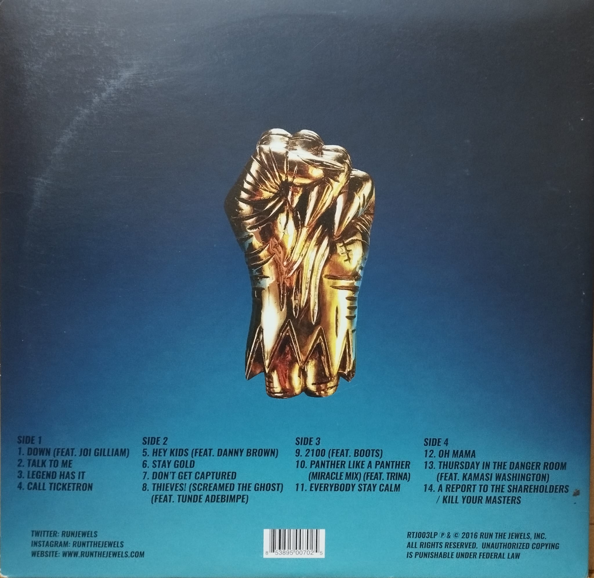 Run The Jewels – Run The Jewels 3 hip hop lp