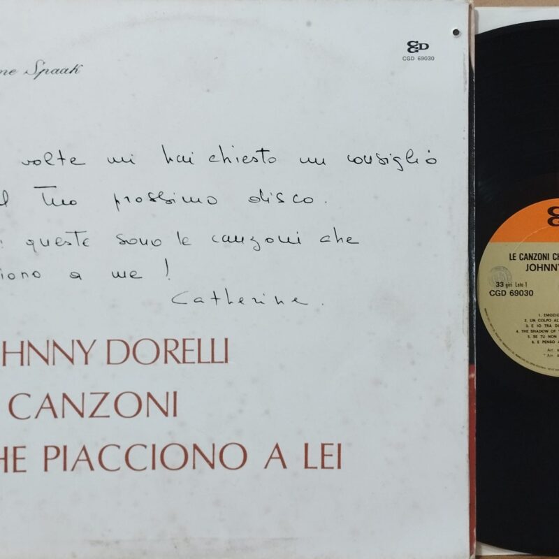 Johnny Dorelli – Le Canzoni Che Piacciono A Lei uomini italiani lp