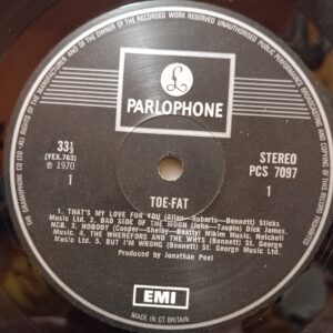 TOE FAT - 1°t UK BAND PROGRESSIVE LP
